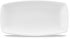 X Squared White Oblong Plate 13.75 Inch