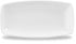 X Squared White Oblong Plate 7 6/8 Inch