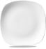 X Squared White Square Plate 8.5 Inch