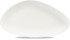 Lotus White Triangle Chefs Plate 13 3/4 x 7 3/8 Inch