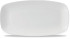 X Squared White Oblong Plate 13 7/8 x 7 3/8 Inch