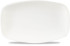 X Squared White Oblong Plate 7 4/5 x  4 3/4 Inch