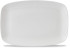 X Squared White Oblong Plate 13 1/2 x 9 1/10 Inch