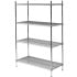 Nylon Wire Commercial Kitchen Racking/Shelving 4 Tier