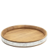 Acacia Wood Zinc Banded Serving Board 24cm