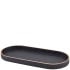 GenWare Oval Black Wood Veneer Tray 35 x 16.5cm