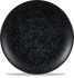 Art de Cuisine Menu Shades Caldera Ash Black Coupe Plate 15.5cm/6.125" (Pack of 6)