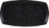 Art de Cuisine Menu Shades Caldera Ash Black Rectangular Plate 35.5cm/14" (Pack of 6)