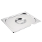 Stainless Steel Gastronorm Pan GN 1/2 Lid Notched