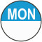 Day Food Rotation Labels Round 20mm Monday (Roll of 1000)