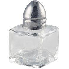 Individual Square Glass Salt Pot
