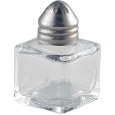 Individual Square Glass Pepper Pot
