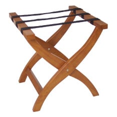 Bolero Wooden Luggage Stand Honey