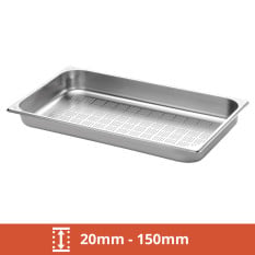 GN 1/1 Stainless Steel Perforated Gastronorms