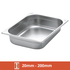 GN 1/2 Stainless Steel Gastronorms