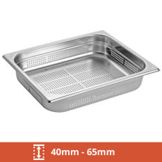 GN 1/2 Stainless Steel Perforated Gastronorms 