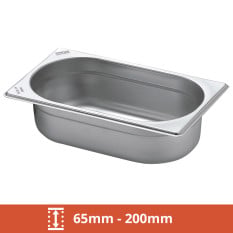 GN 1/4 Stainless Steel Gastronorms 