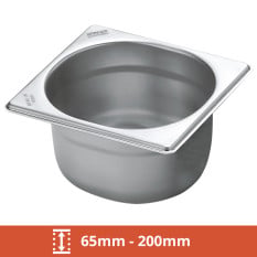 GN 1/6 Stainless Steel Gastronorms 