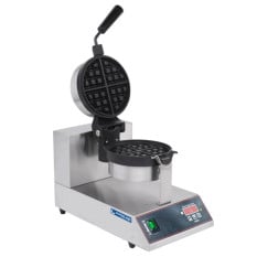 Hurricane Commercial Belgian Waffle Maker Round Rotating Head