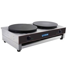 Hurricane Commercial Electric Crepe Pancake Maker Double 2 x 400mm