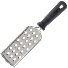 Stainless Steel Extra Coarse Grater with Black PerfectGrip Handle