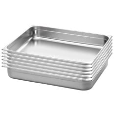 GN 1/1 Stainless Steel Gastronorm 100mm Pack of 6