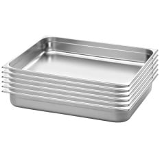 GN 1/1 Stainless Steel Gastronorm 65mm Pack of 6