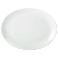 Genware Porcelain Oval Plate 28cm