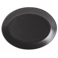 Porcelite 112131GR Seasons Graphite Oval Plate 30cm - x6 standard porcelain hotelware. High quality porcelain hotelware