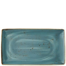 Steelite Craft Blue Rectangle Three Platter 32 x 19cm/12.5 x 7.5"(Pack of 6)