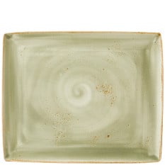 Steelite Craft Green Rectangle Two Platter 33 x 27cm/10.6" (Pack of 6)