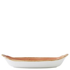 Steelite Craft Terracotta Oval Eared Dish 24.5x13.5cm/5" (Pack of 24)