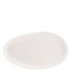 Genware Porcelain Organic Oval Plate 26cm/10.25" (Pack of 6)