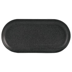 Seasons Graphite Narrow Oval Plate 32 x 20cm x6