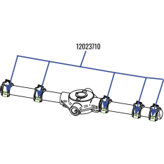 Asber Wash Nozzle Holder (for 350/400 Machines)