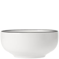 Steelite Asteria Bowl Black Rim 13.5 x 5.75cm/5 x 2" 470ml/16.5oz (Pack of 12)