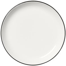 Steelite Asteria Nordic Coupe Plate Black Rim 20cm/8" (Pack of 12)