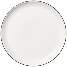 Steelite Asteria Nordic Coupe Plate Black Rim 25cm/10" (Pack of 12)