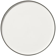Steelite Asteria Walled Plate Black Rim 28.5cm/11.2" (Pack of 6)