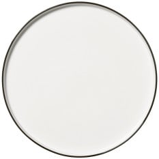 Steelite Asteria Walled Plate Black Rim 25.5cm/10" (Pack of 12)