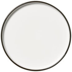 Steelite Asteria Walled Plate Black Rim 20cm/8" (Pack of 12)
