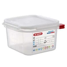 GN 1/6 Gastronorm Sealing Food Storage Container 100mm 1.7 Litre (Pack of 12)