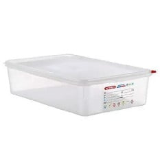Araven GN 1/1 Gastronorm Sealing Food Storage Container 100mm 13.7 Litre (Pack of 4)