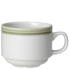 Steelite Bead Sage Stacking Cup 200ml/7oz (Pack of 12)