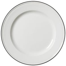 Steelite Bead Black Band Plate 28.5cm/11" (Pack of 6)
