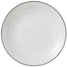 Steelite Bead Black Band Accent Coupe Plate 28.5cm/11" (Pack of 6)