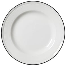 Steelite Bead Black Band Plate 20cm/8" (Pack of 12)