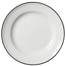 Steelite Bead Black Band Plate 16.5cm/6.5" (Pack of 12)