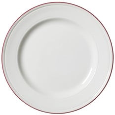 Steelite Bead Maroon Band Plate 28.5cm/11" (Pack of 6)