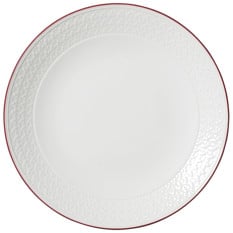 Steelite Bead Maroon Band Accent Coupe Plate 28.5cm/11" (Pack of 6)